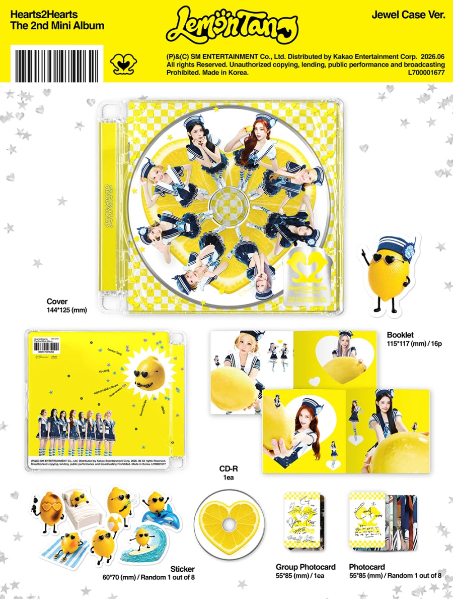 Hearts2Hearts - Lemon Tang - 2nd Mini Album (Jewel Case)