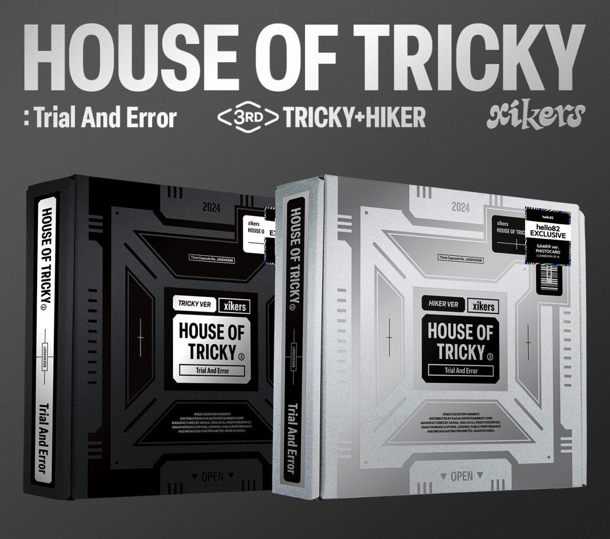 xikers - HOUSE OF TRICKY : Trial and Error - 3. Mini Album (hello82 Exclusive)