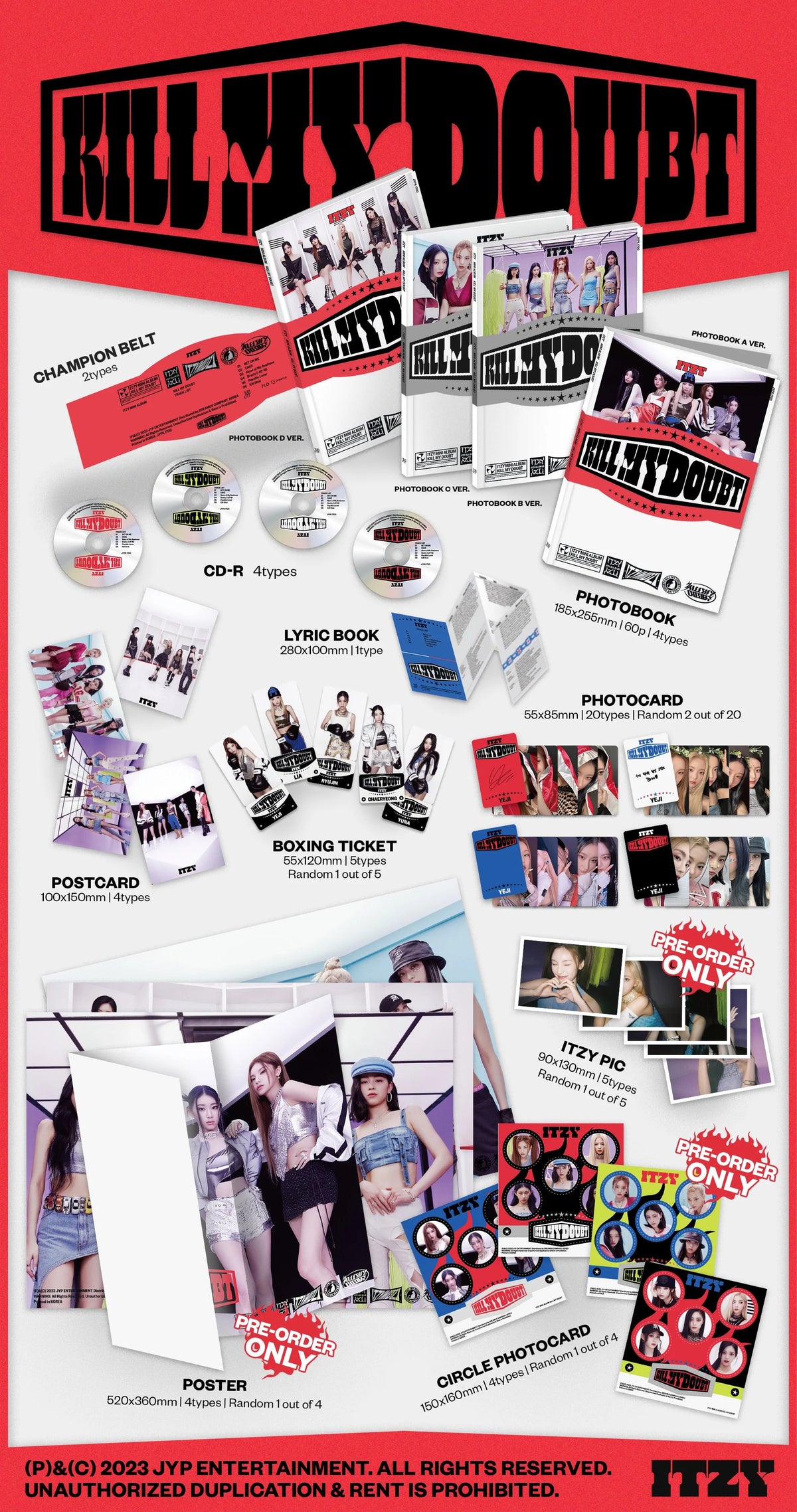 ITZY - KILL MY DOUBT - 7th Mini Album (Standard Ver.)