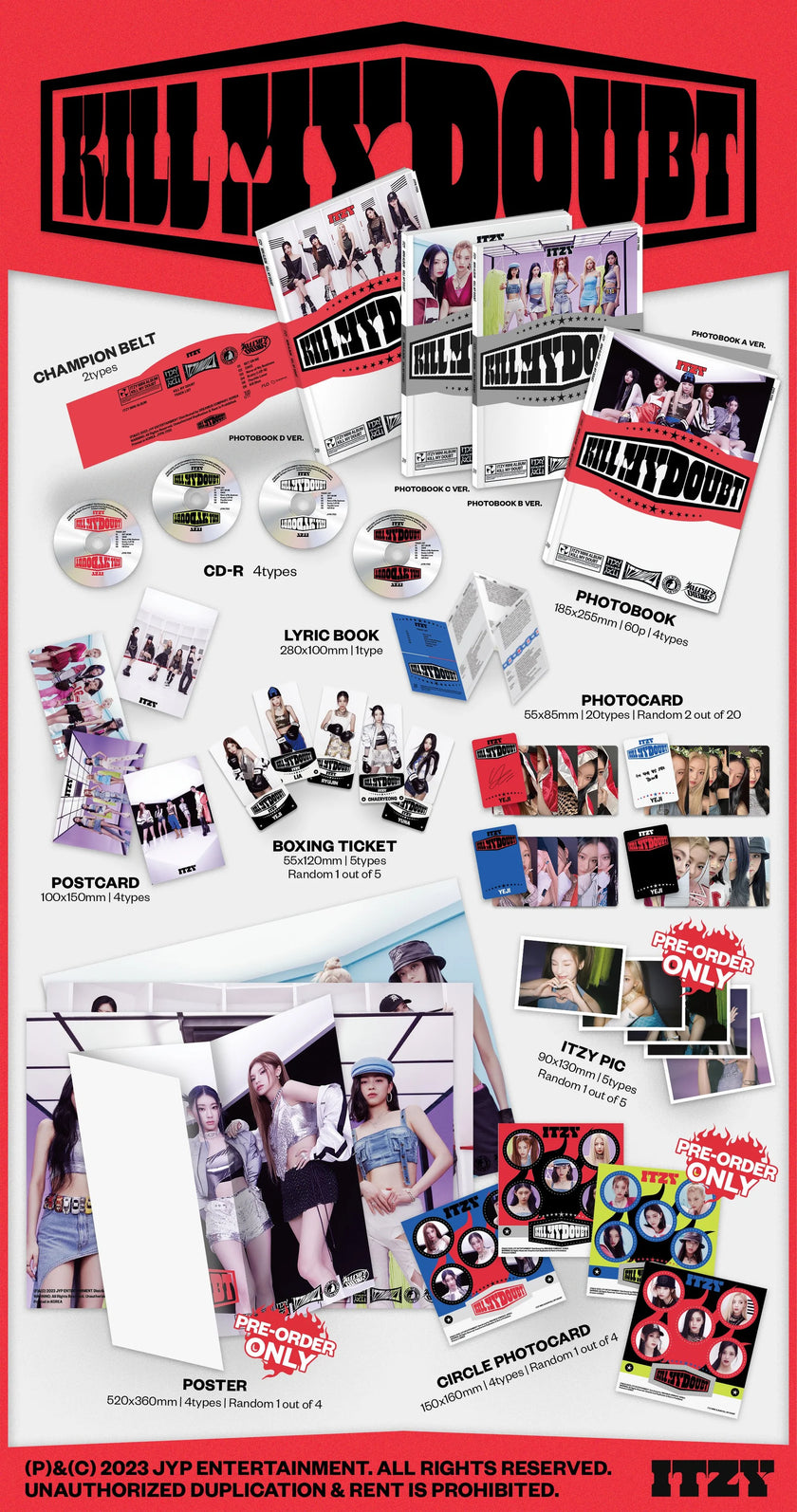ITZY - KILL MY DOUBT - 7th Mini Album (Standard Ver.)