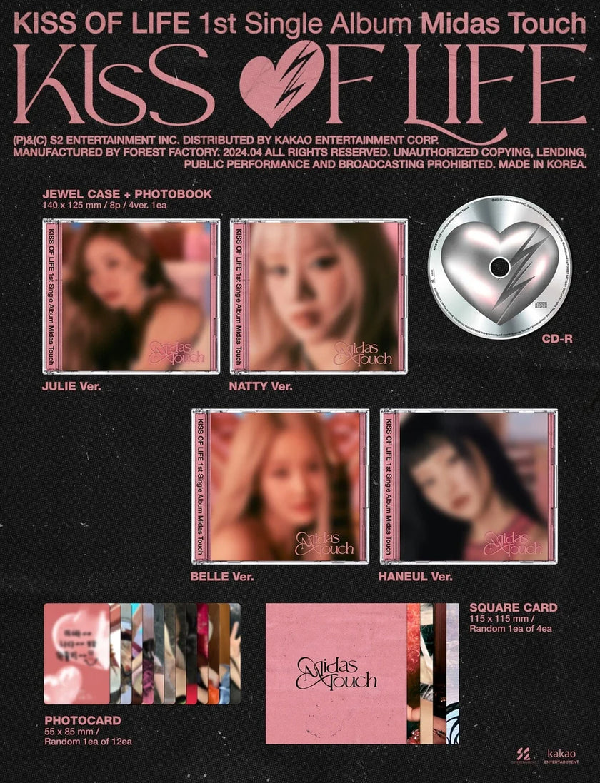 KISS OF LIFE - Midas Touch - 1st Single Album (Jewel Ver.)
