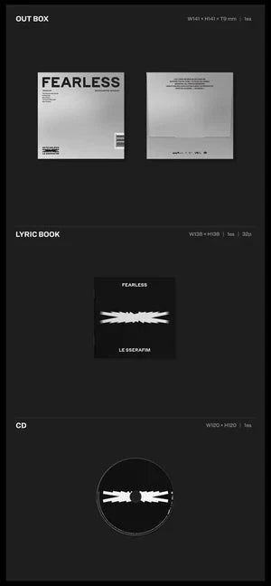 LE SSERAFIM - FEARLESS - 1st Mini Album (Monochrome Bouquet Version)