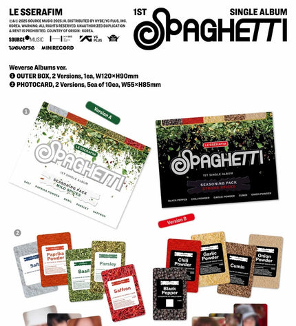 LE SSERAFIM - SPAGHETTI (WEVERSE ALBUMS VER.)