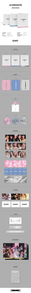 LE SSERAFIM - EASY - 3rd Mini Album (Compact Ver.)