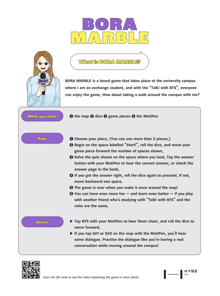 Talk! With BTS - for Intermediate Learners + Free Study Notebook Global edition (without Motipen)