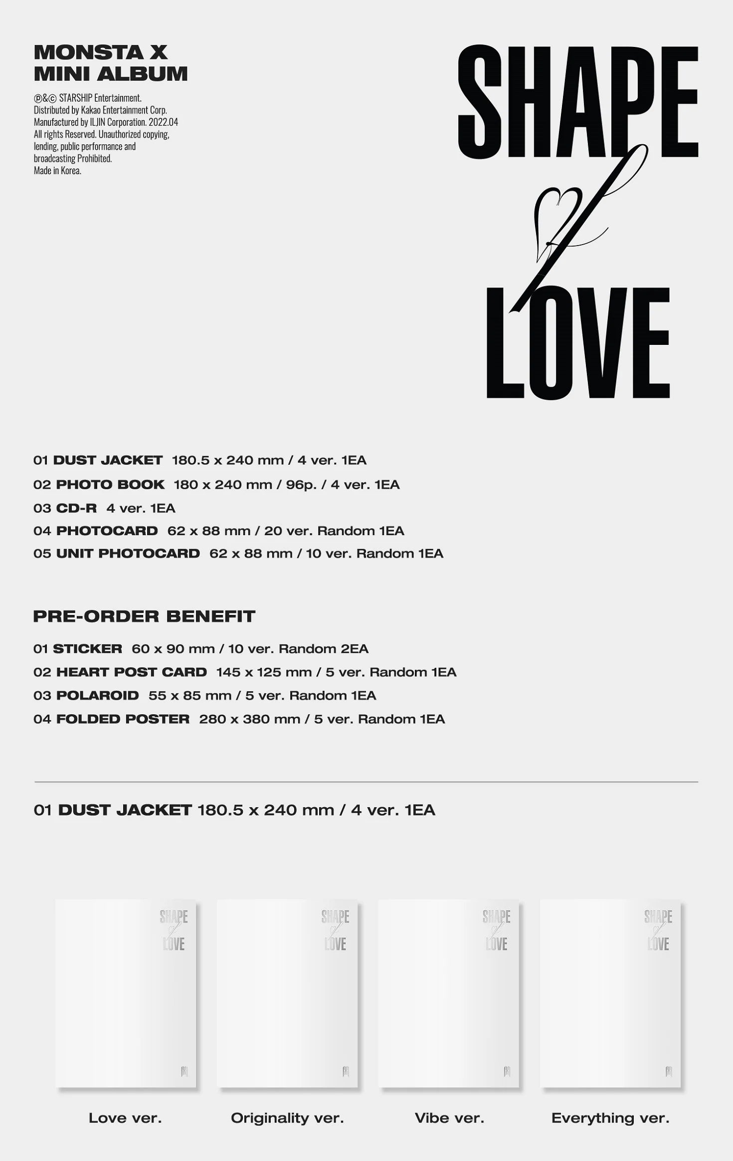MONSTA X - SHAPE of LOVE 