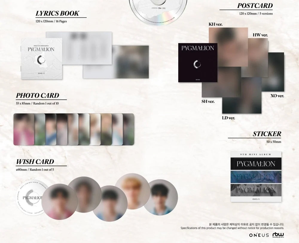 ONEUS - PYGMALION - 9th Mini Album (JEWEL ver.)