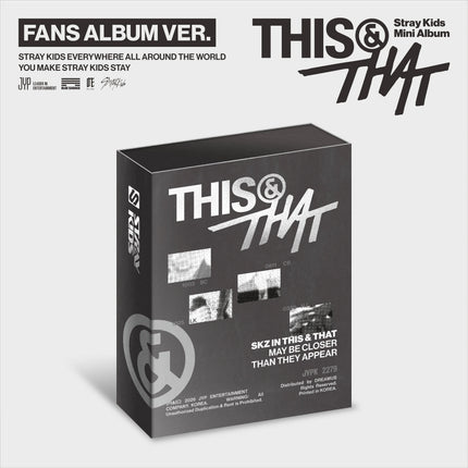 Stray Kids - THIS & THAT - Mini Album (FANS ALBUM VER.)