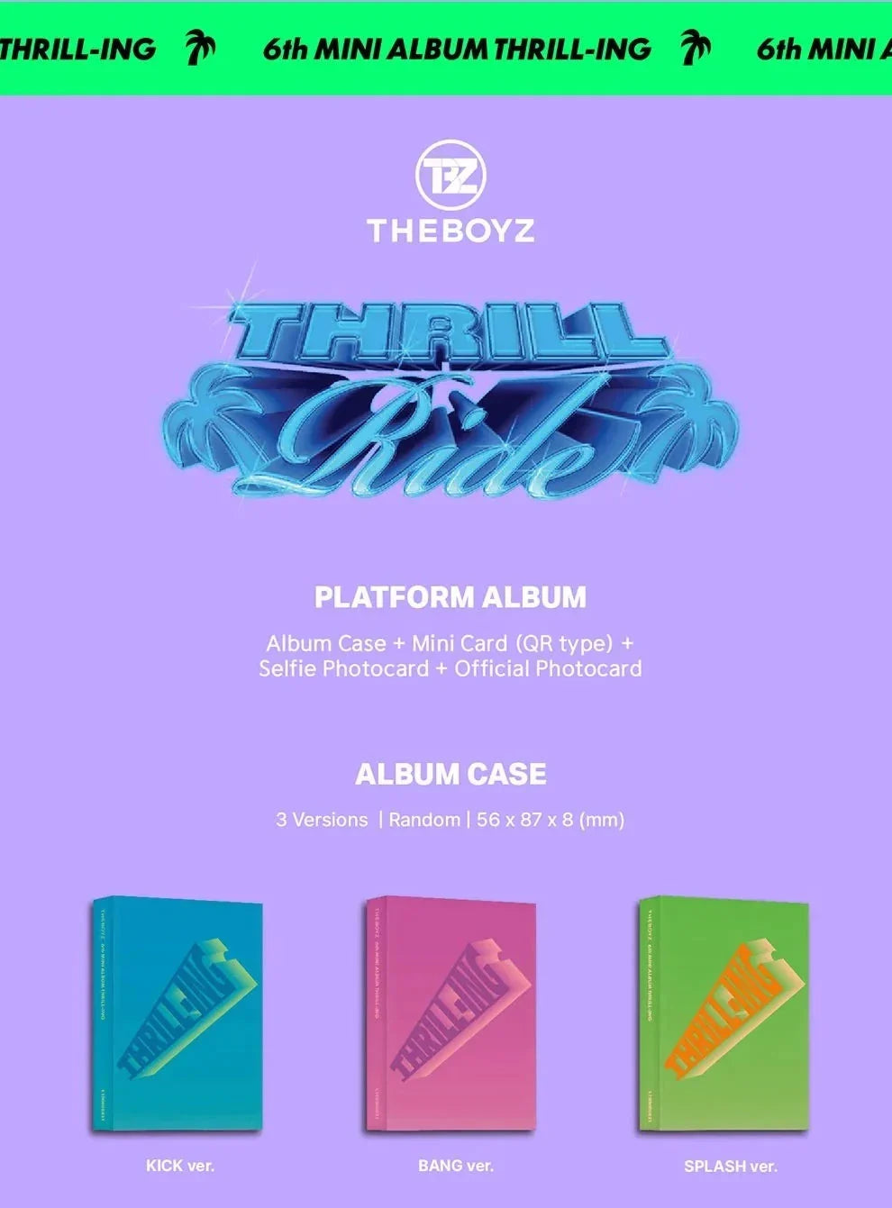 THE BOYZ - THRILL-ING - 6th Mini Album (Platform Ver.)