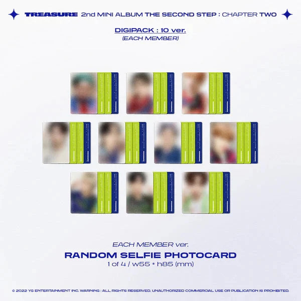 TREASURE - THE SECOND STEP : CHAPTER TWO - 2nd Mini Album (Digipack Ver.)