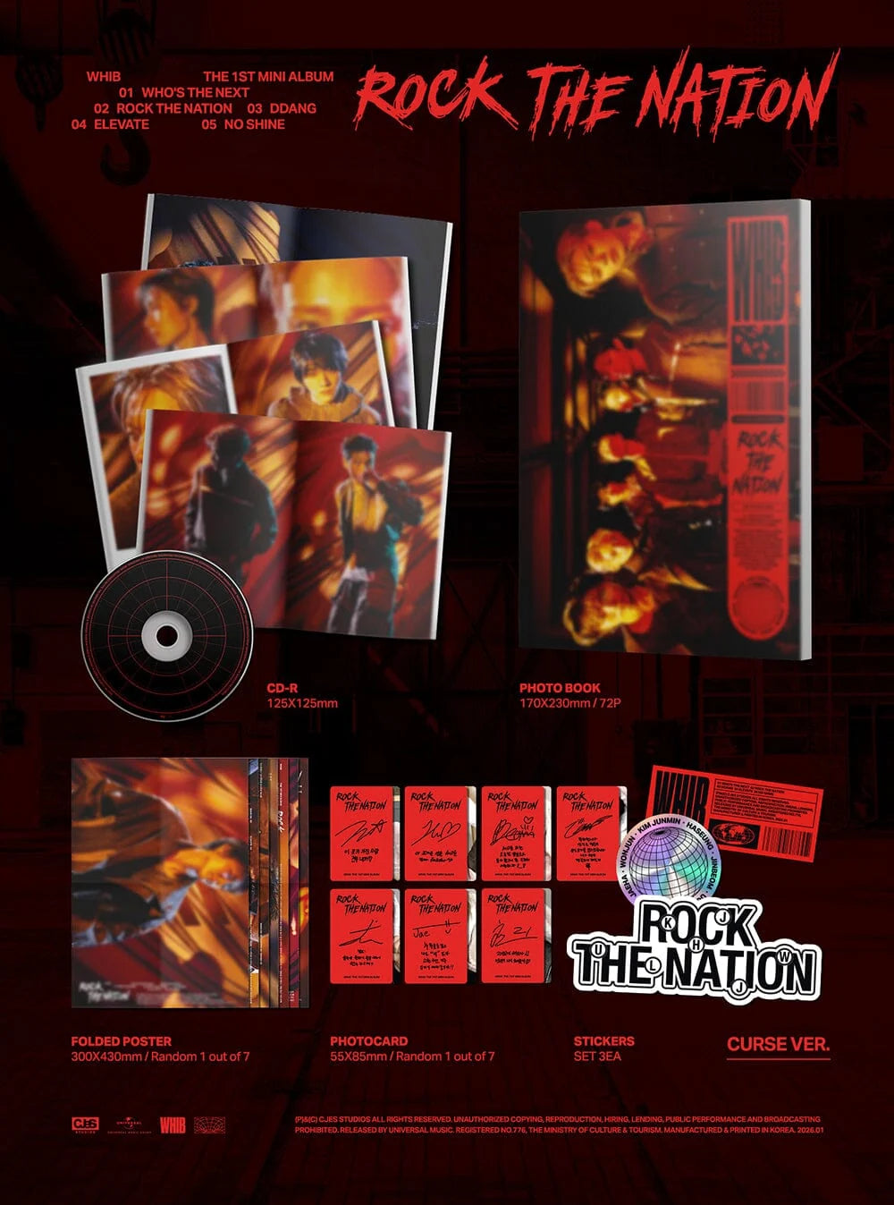 WHIB - ROCK THE NATION - 1st Mini Album