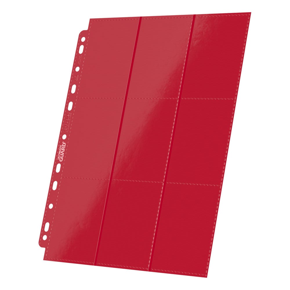 Ultimate Guard 18-Pocket Pages Side-Loading (50) - Red (Inserts)