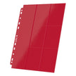 Ultimate Guard 18-Pocket Pages Side-Loading (50) - Red (Inserts)